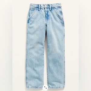 Old Navy High-Waisted Light-Wash Workwear Ankle Jeans for Girls